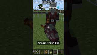 IRON GOLEM VS PILLAGERS minecraft phonk gaming music funk tutorial trendingshorts viralshort [upl. by Murton]