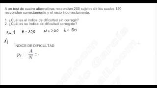 ANÁLISIS DE ÍTEMS INDICE DE DIFICULTAD E INDICE DE DIFICULTAD CORREGIDO [upl. by Siahc]