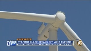 173foot blade falls off wind turbine in Ocotillo [upl. by Angrist]