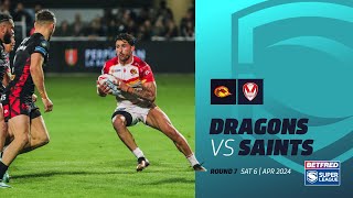 Highlights  Catalans Dragons v St Helens  2024 Betfred Super League Round 7 [upl. by Yenttihw572]