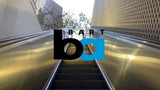 Westinghouse DoubleFile Escalator  Montgomery St BART Station  San Francisco CA [upl. by Survance238]