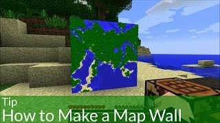 Tip How to Make a Map Wall in Minecraft [upl. by Rutter503]