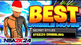 THE 1 STEEZO GLITCHY EYESO DRIBBLE SIGS FOR BUILDS ABOVE 65 IN NBA 2K24 FULL BREAKDOWN [upl. by Ninos]