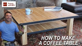 How to Make a Coffee Table with Steel Accents [upl. by Goer506]