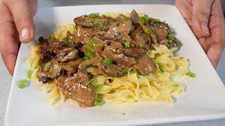 Quick and Easy Classic Beef Stroganoff Recipe  The best Classic Beef Stroganoff [upl. by Bierman255]