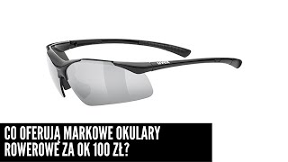 NIEDROGIE okulary Uvex  co oferują najtańsze markowe okulary rowerowe [upl. by Nire]