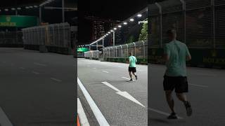 F1 Singapore Street Circuit Sneak Peak at Night f1 f1singapore [upl. by Rorie948]