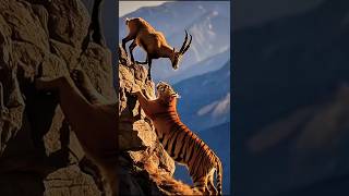 Unbelievable Showdown Alpine Ibex vs Tiger in the Wild [upl. by Hillhouse842]