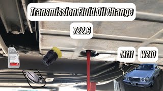 How to ServiceTransmission Oil Change Mercedes W210 M111 7226 [upl. by Enoek844]