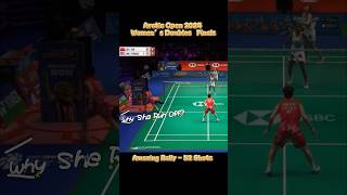 Amazing Rally TanNing Run Off to Change Racket LiuTan vs TanMuralitharan ArcticOpen2024 Finals [upl. by Sumedocin]