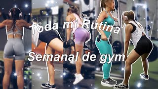 TODA MI SEMANA DE ENTRENAMIENTO EN GYM  VERSION OTOÑO  rutina semanal completa de ejercicios [upl. by Acirem210]