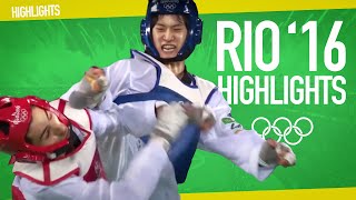 Taekwondo Olympic Games Rio 2016  Best moments [upl. by Balac]