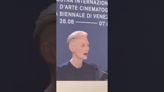 Tilda Swinton on Her Relationship to Death at Venice Film Festival Press Conference [upl. by Ahsinwad]