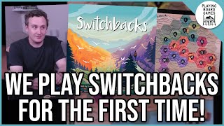 We play SWITCHBACKS for the first time BOARD GAME GAMEPLAY [upl. by Arlie]