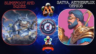 Slimefoot amp Squee Vs Satya Aetherflux Genius Duel Commander [upl. by Anoo]