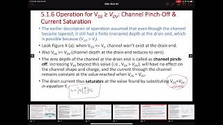 Chapter5 Lecture4 Subthreshold region iDVGS characteristics PMOS operation Summary NMOSPMOS [upl. by Moorefield964]