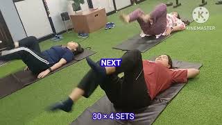 top 4 Abs workout for female No Equipment only floor exercise at home [upl. by Shiff]