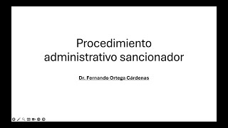 Derecho Administrativo sancionador [upl. by Atihcnoc4]