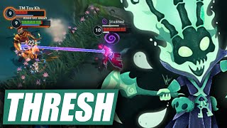 WILD RIFT THRESH SUPPORT CARRY IN SEASON 13 BUILD amp RUNES [upl. by Ecyob]