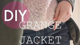 DIY куртка в стиле гранж  DIY GRANGE JACKET  Beauty Blanc [upl. by Inaffets]