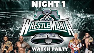 WWE Wrestlemania 40 Night One  Live PlayByPlay amp Reactions [upl. by Inaleon753]