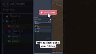 Godot Tip How to Color Code Your Folders [upl. by Onateyac]