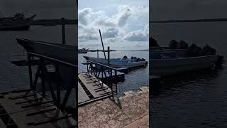 Muelle flotante en la Bahía de Jiquilisco El Salvador [upl. by Enelegna]