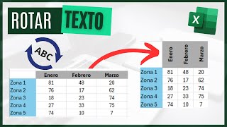 Cómo ROTAR TEXTO en Excel [upl. by Mont]