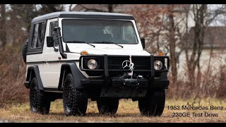 1983 Mercedes Benz 230GE Cabriolet Test Drive [upl. by Illehs459]