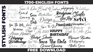 stylish english fonts free download English font collection style fonts pc amp laptop [upl. by Cirederf]