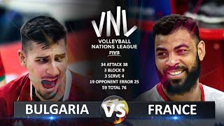 Bulgaria vs France  Mens VNL 2024 [upl. by Chaing]