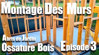 Montage des murs ossature bois Mob [upl. by Idnis]