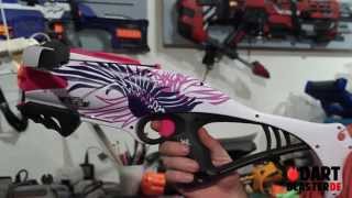 Deutsch Nerf Rebelle Guardian Crossbow Rebellen Armbrust Review Dartblasterde [upl. by Adneram]