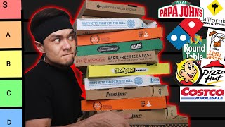 What is the Best Fast Food PIZZA Tier list  Dominos Papa Johns Hungry Howies [upl. by Kier]