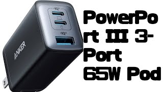 ANKER PowerPort III 3Port 65W Pod [upl. by Lleon75]