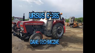 URSUS C385 Dane Techniczne [upl. by Wina98]