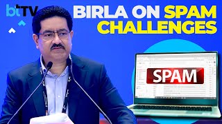 Kumar Mangalam Birla Addresses Spam Challenges Highlights Telecom Potential [upl. by Eniamurt]