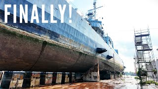 First Steps Inside USS KIDDs Drydock [upl. by Mariko116]