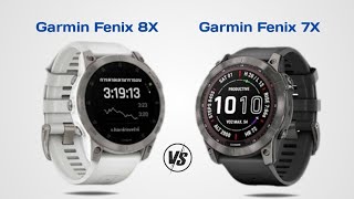 Garmin Fenix 8X VS Garmin Fenix 7X Solar [upl. by Mercy628]