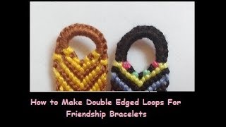 How to Start Friendship Bracelets with a Half Teardrop Loop [upl. by Molton]