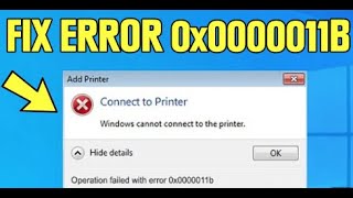 Sharing Printer Error Message 00000011b  Technohunts [upl. by Nylzaj850]