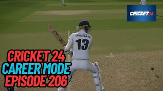 THE RETURN OF SANDY SANDPAPER CRICKET 24 CAREER MODE 206 [upl. by Conal759]