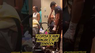 Jaime Munguía recibe la bendición de su esposa  Canelo Álvarez vs Jaime Munguía [upl. by Ellednahc]