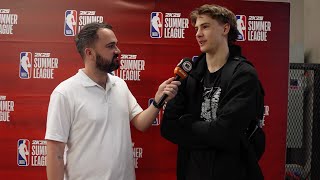 Johnny Furphy interview  NBL at NBA Summer League 2024 [upl. by Ahsinrac912]