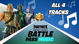 Fortnite  Chapter 5 Season 2 Battle Pass ALL 4 THEME MUSIC [upl. by Asereht592]