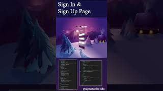 Sign In  Up Form  ReactJs  NextJs [upl. by Levana]