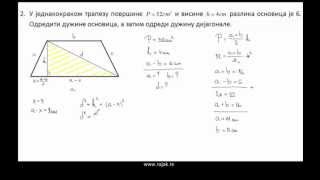 Троугао и трапез  примери [upl. by Azilem]