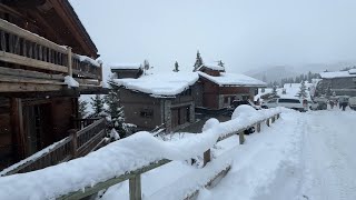 Courchevel Luxury Ski Resort Alpin town in Savoie France [upl. by Isnyl]