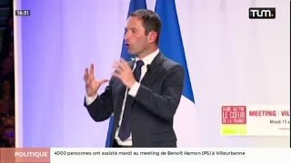 Présidentielle  Benoît Hamon en visite à Villeurbanne [upl. by Aiki]