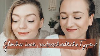 FULL FACE NATURKOSMETIK MAKEUP  1LOOK 2 GESICHTER [upl. by Sherl535]